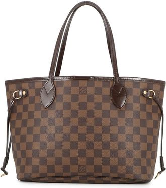 Louis Vuitton Damier Damier Canvas Ebene Red Color Handbag Tote Bag (Pre-Owned)