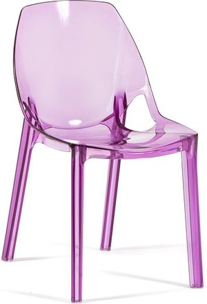 Siediti Fuori e Dentro Conjunto de 2 sillas en policarbonato fucsia