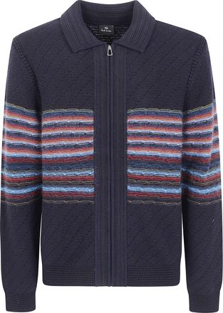 Paul Smith Sweater Zip Thru M2r. A075.W22841 49 Blue