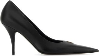 Balenciaga Black Leather Avenue Bb Editor 90 Pumps
