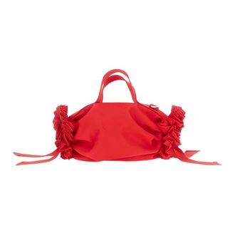 Simone Rocha Turbo Embellished Mini Double Ribbon Rosette Bag - female - Simone Rocha - Handbags - Red - ONE SIZE - Bags