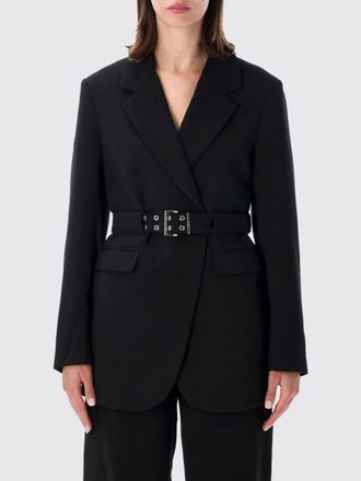 Ganni Blazer a vestaglia in poliestere riciclato con cintura regolabile