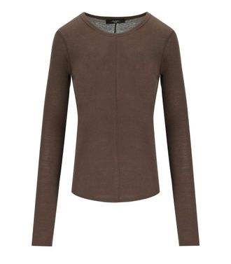 Max Mara Vincinta Brown Long Sleeved T-Shirt