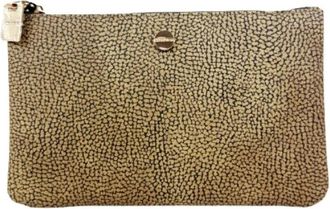 Borbonese Vite Coated Op Busta P.Documenti - Dames - Clutches - Beige - ONE Size - Tassen
