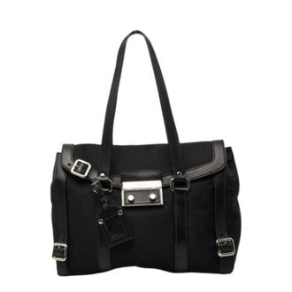Prada Pre-owned Shoulder Bags, female, Black, Size: ONE SIZE Pre-owned Vintage Shoulder Bag