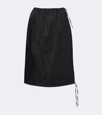 Prada Gonna midi in tessuto tecnico