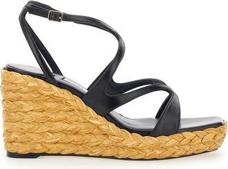 Jimmy Choo London Schoenen, Dames, Grijs, 38 1/2 EU, Leer, Brigitte Mule 100