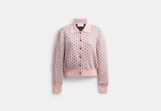 Coach Shrunken Heart Cardigan
