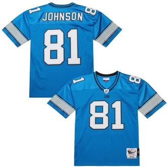 Mitchell & Ness Mens Mitchell & Ness Calvin Johnson Blue Detroit Lions 2007 Authentic Throwback Retired Player Jersey at Nordstrom, Size 36