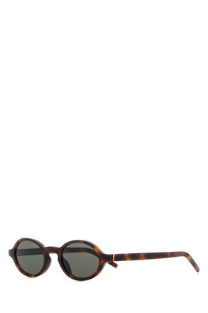Saint Laurent Brown Oval Sunglasses