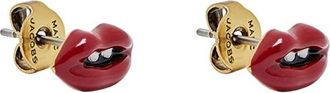 Marc Jacobs Lips Stud Earrings - Dames - Oorbellen - Rood - ONE Size - Accessoires