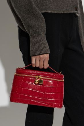 Jacquemus Leather Handbag Petit Vanity, Womens, Red