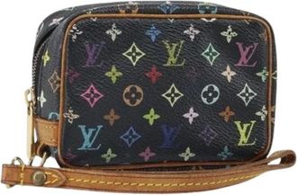 Louis Vuitton Pre-owned Monogram Multicolor Pouch - Dames - Vintage Clutch - Veelkleurig - ONE Size - Leer - Vintage
