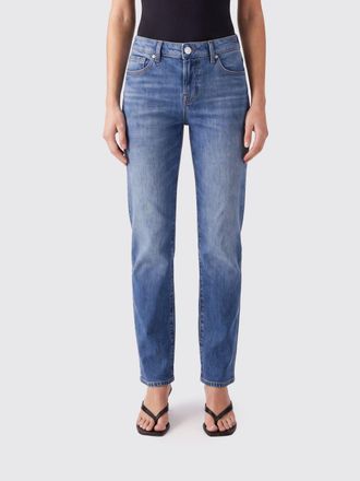 7 For All Mankind Calie High-Waisted Skinny Jeans in Cotton Denim