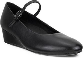 Ecco Elevate Leather Wedge Mary Jane in Black at Nordstrom, Size 42