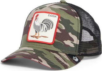 Goorin Brothers The Rooster Patch Trucker Hat in Camouflage at Nordstrom Rack