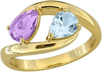 Rina Limor Gold-Plated Silver 1.40 Ct. Tw. Gemstone Ring