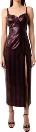 Amylynn Saskia Dress In Maroon