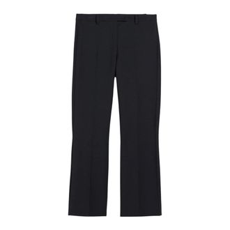 Max Mara Dames, Broeken, Zwart, Maat: M Katoen