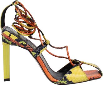 The Attico Las sandalias Attico Adele Women Leather Naranja/Amarillo