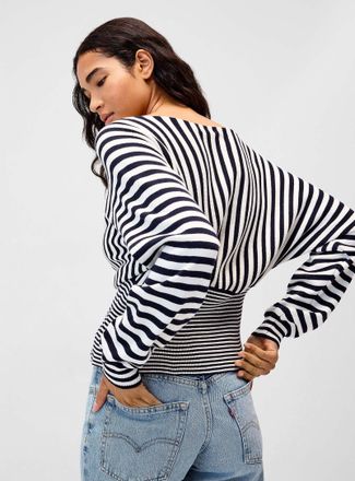 Twik Womens Fitted striped sweater