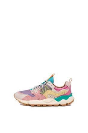 Flower Mountain Multi-layered Sneakers with Pastel Hues and Chunky Soles
