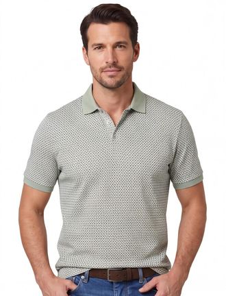 Brax Brax polo groen geprint