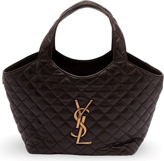 Saint Laurent Icare Medium In Quilted Nappa