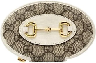 Gucci Beige Ivory Pvc Leather Coin Purse/Coin Case (Pre-Owned)
