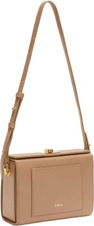 Furla Tracolla - Dames - Schoudertassen - Bruin - ONE Size - Leer - Tassen