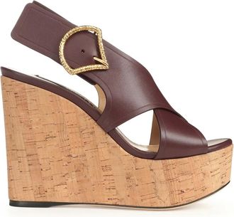 Sergio Rossi 75 mm Sea Scale sandalen - Rood