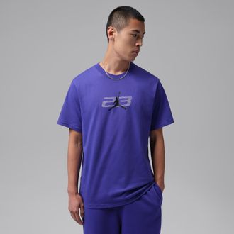 Nike Jordan Mens Jordan Sport Dri-FIT Graphic T-Shirt in Blue | IM7774-432