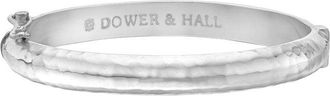 Dower & Hall Mens 6mm Hinged Hammered Nomad Bangle
