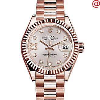 Rolex Lady Datejust Sundust Dial 18K Everose Gold Diamond Automatic Watch RLX279175SNRDP