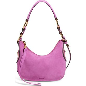 Aim&eacute;e Mini Roma Crossbody Bag in Bloom Suede at Nordstrom