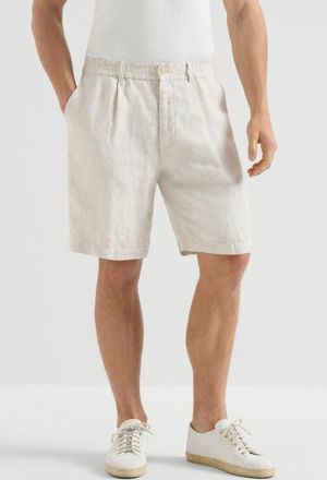 Brunello Cucinelli Linen Bermuda shorts in Panama at Nordstrom, Size 60 It
