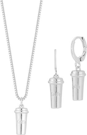 Sphera Milano Plated Necklace/Earring Set