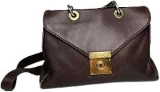 Jil Sander Pre-owned Handbags, female, Brown, Size: ONE SIZE Pre-owned Leather Handbag