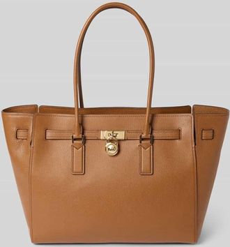 Michael Kors Handtasche mit Tragehenkel Modell HAMILTON in Mittelbraun, Größe 1
