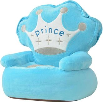 vidaXL Poltrona in Peluche per Bambini Principe Blu - Vidaxl