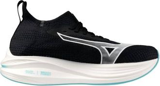 Mizuno Womens Neo Zen Running Shoe In Black-White