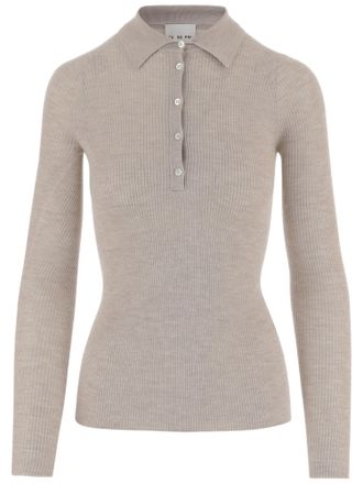 SA SU PHI Cashmere And Silk Knitted Polo Shirt