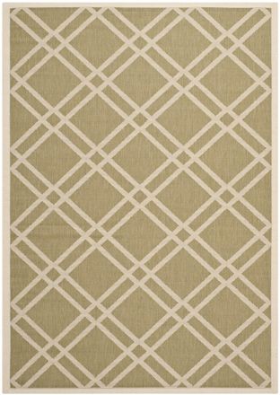 Safavieh Alfombra verde/beige 201 x 290 cm