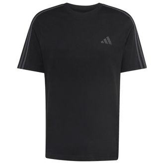 adidas Essentials Single Jersey Left Chest Branded Tee T-Shirt f&uuml;r Herren | schwarz