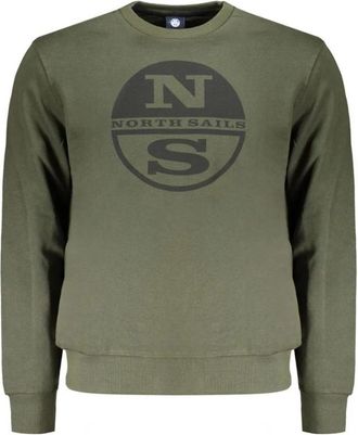 North Sails Crew Neck Sweatshirt - Heren - Sweatshirts - Groen - XL - Katoen - Hoodies & sweatvesten