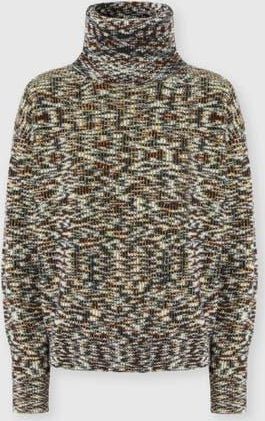 Missoni High-neck Flame Knit Sweater in Black & Brown at Nordstrom, Size X-Small