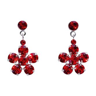 Simone Rocha Oorstekers met Striklint - Dames - Oorbellen - Rood - ONE Size - Accessoires