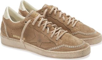 Golden Goose Ball Star Low Top Sneaker in Tobacco/Gold at Nordstrom, Size 10Us