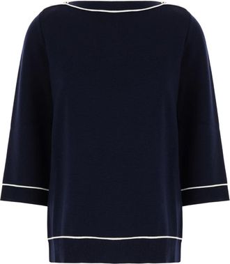 Gucci Round-neck Knitwear, female, Blue, L, Round-neck Knitwear