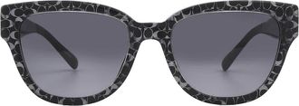 Coach Grey Gradient Butterfly Ladies Sunglasses HC8379U 55208G 54